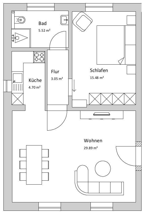 Insel-Apartment - Herrenhaus Rheinblick Authentisch und stilvoll